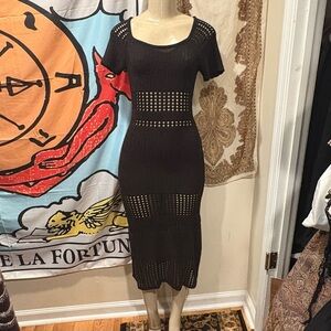 Black Knit Dress